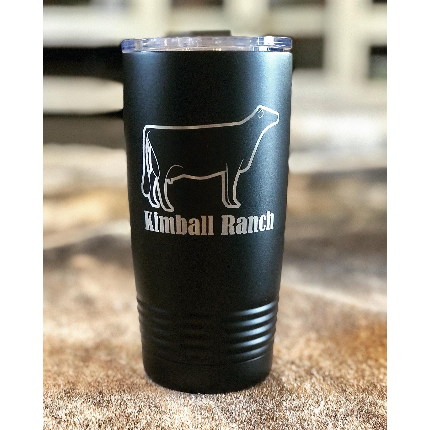 20oz tumbler that can be custom engraved to include your farm name and/or logo.