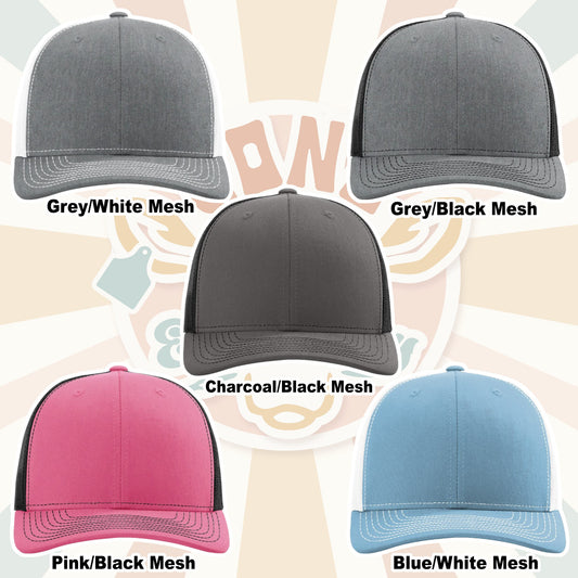 Custom Leather Patch Trucker Hat