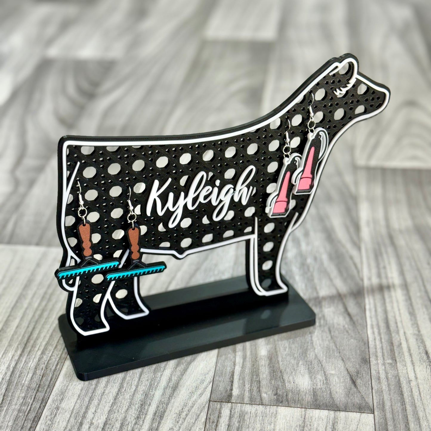 Show Cattle Earring Holder