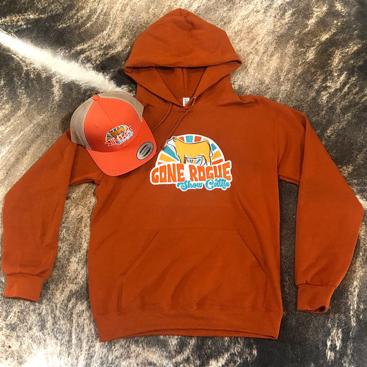 Gone Rogue Show Cattle Unisex Embroidered Hoodie