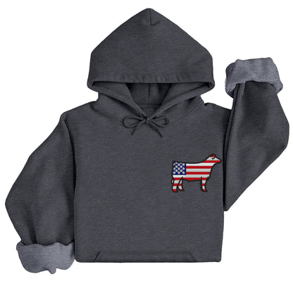 American Flag Steer Hoodie