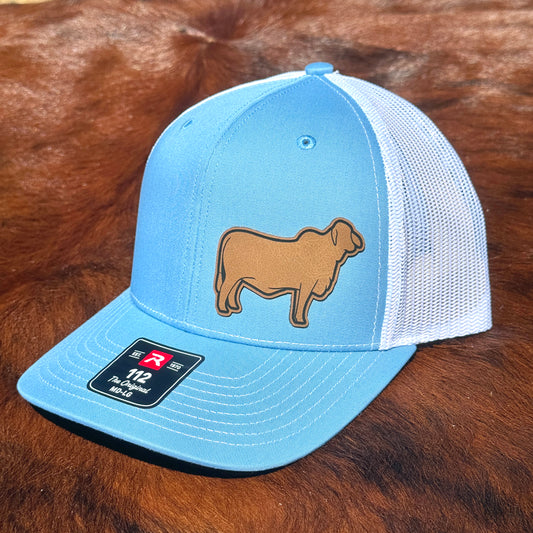 Brahman Heifer Leather Patch Hat – Richardson 112