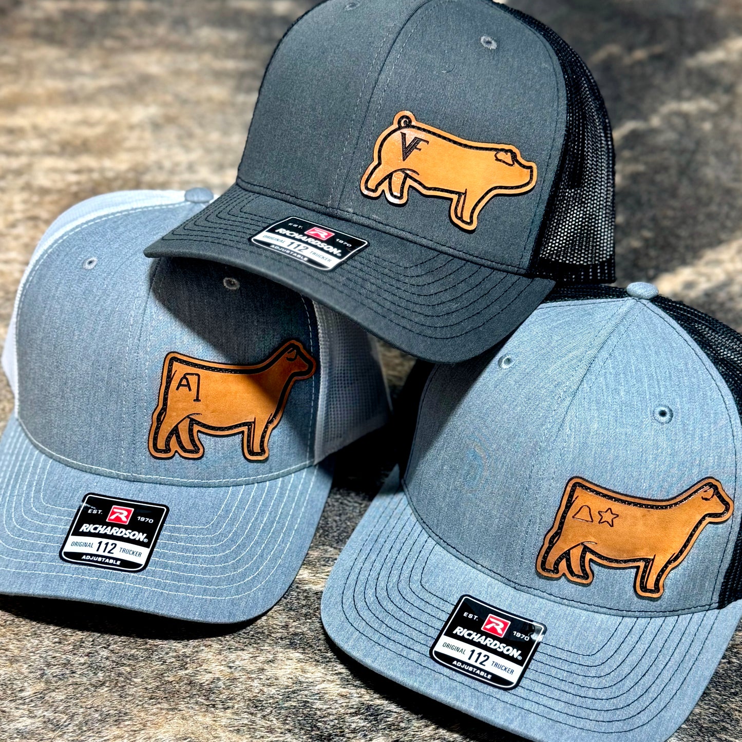 Custom Leather Patch Trucker Hat