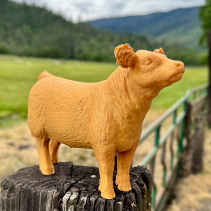 3D Printed Show Steer Figure