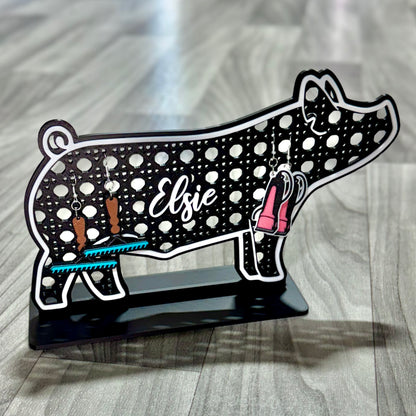 Show Pig Earring Holder