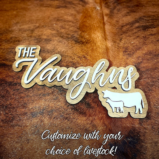 Custom Last Name Wall Sign/Shelf Decor