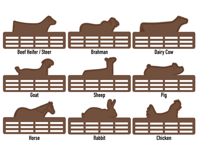 Custom Engraved Livestock Show Ribbon Holder