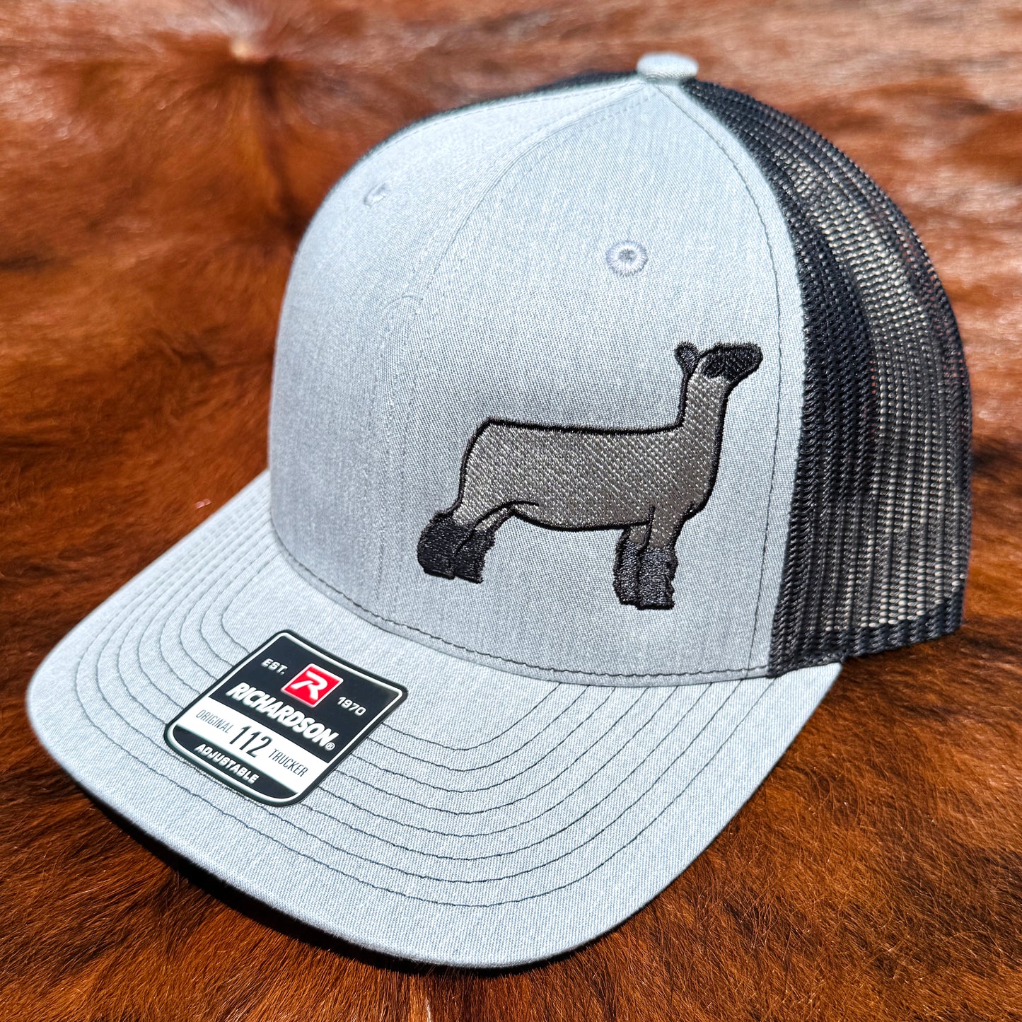 Natural Show Sheep Embroidered Hat