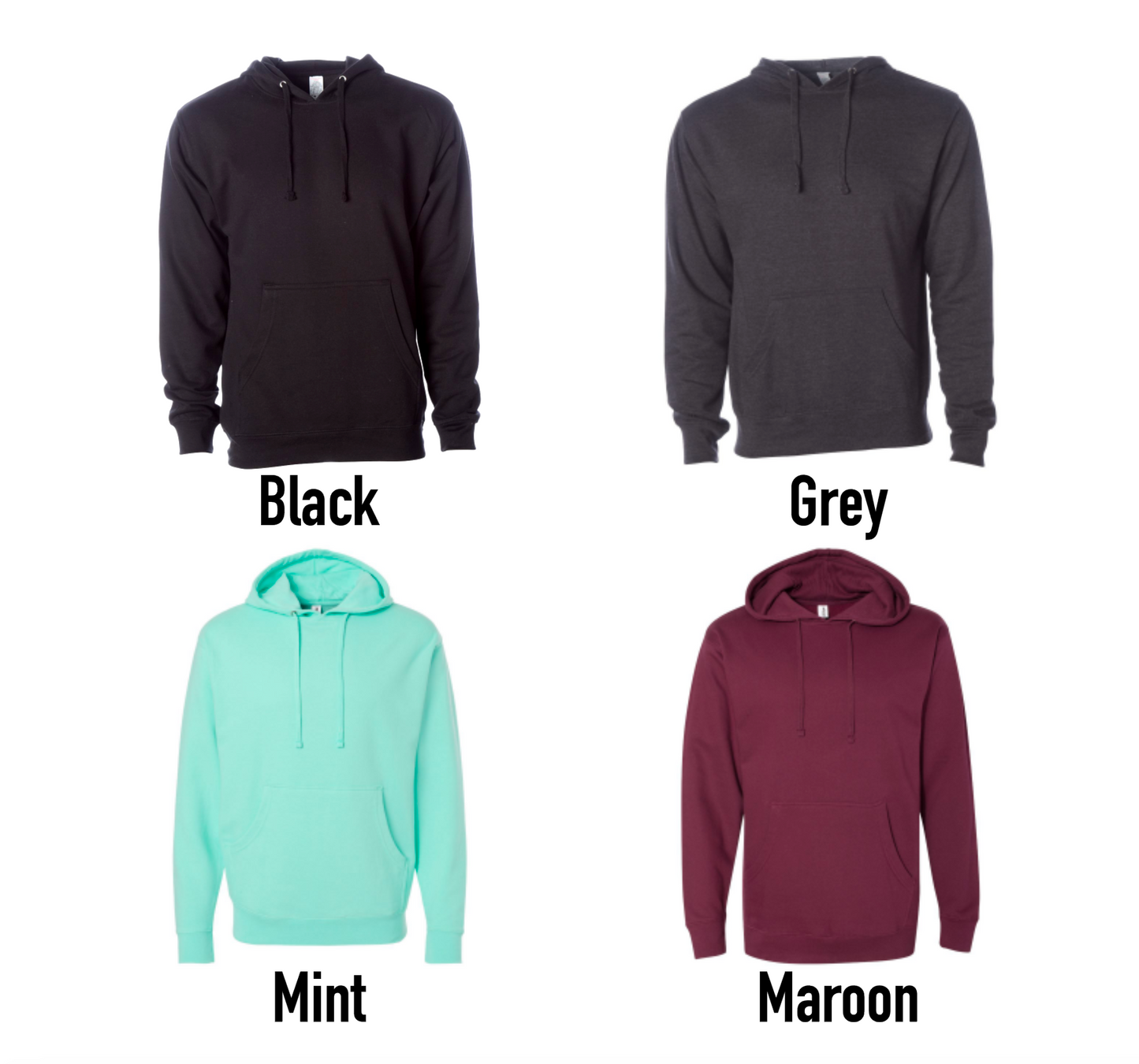 Cattle Breeds Embroidered Hooded Sweatshirt
