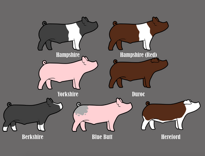 Custom Farm Name Pig Embroidered Hat