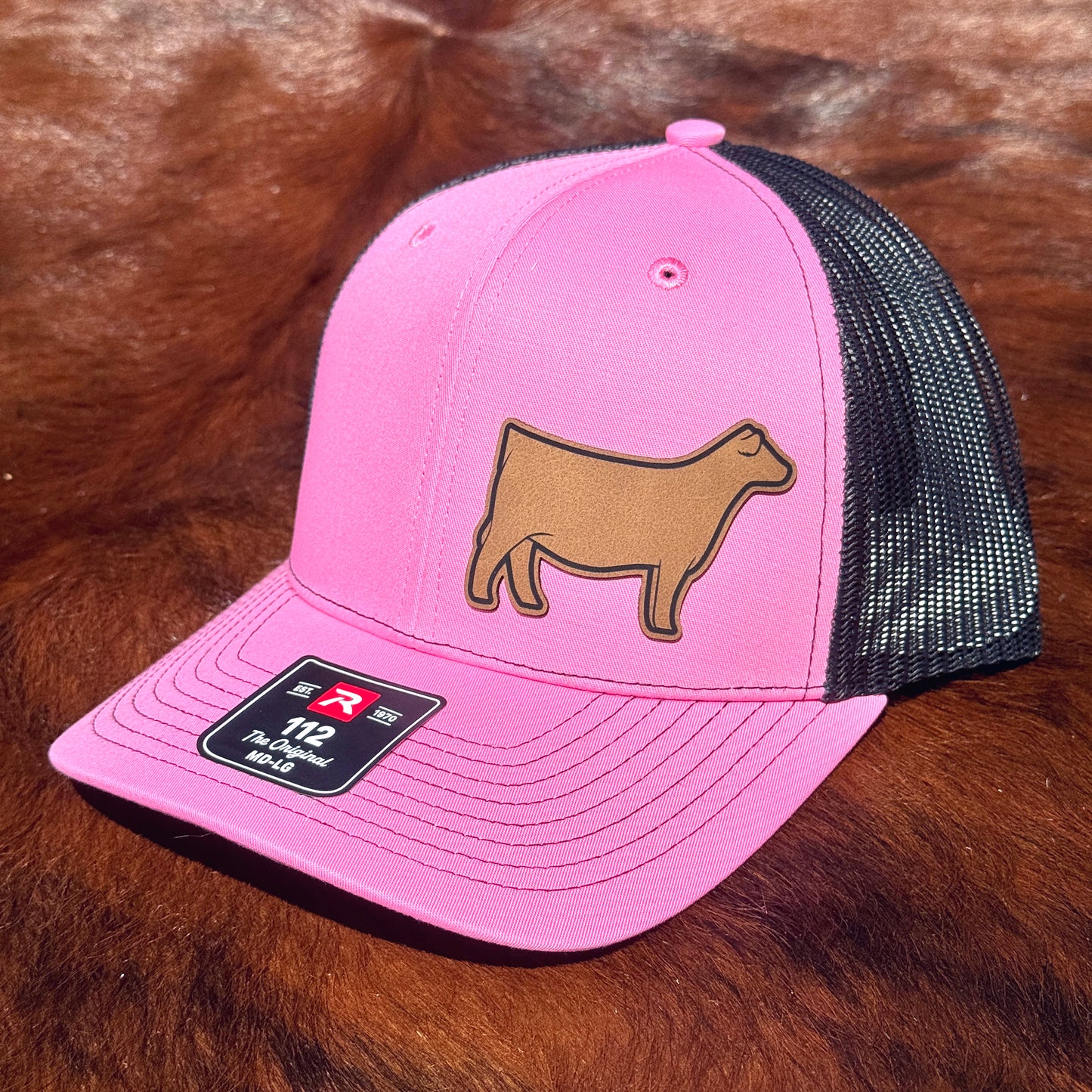 Show Heifer Leather Patch Hat – Richardson 112