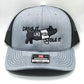 Embroidered trucker hat featuring the phrase Drive It Like You Stole It, designed for show pig exhibitors, livestock show enthusiasts, and FFA & 4-H members. Structured fit with a breathable mesh back and adjustable snapback closure.