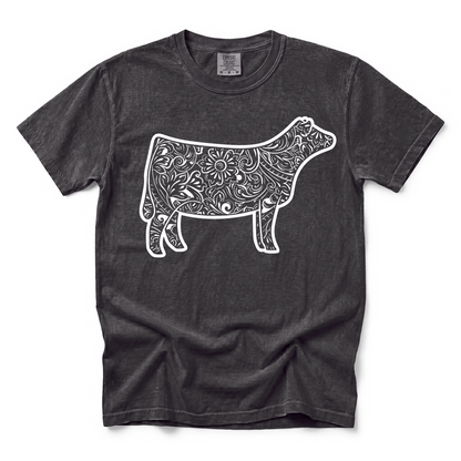 Tooled Leather Show Heifer T-Shirt