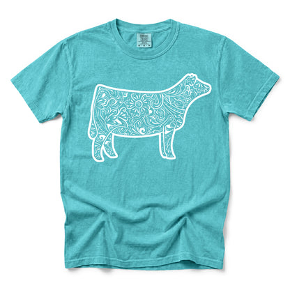 Tooled Leather Show Heifer T-Shirt