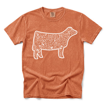 Tooled Leather Show Heifer T-Shirt