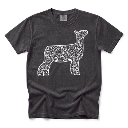 Tooled Leather Show Lamb T-Shirt