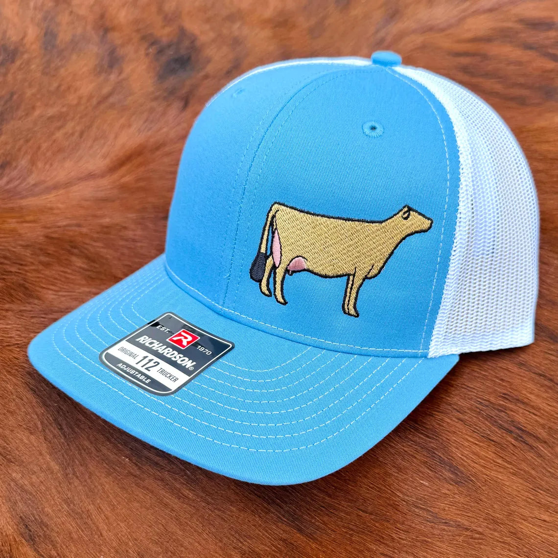 Jersey Cattle Embroidered Hat