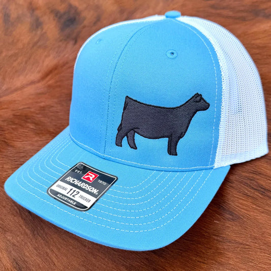Custom Embroidered Angus Heifer Hat