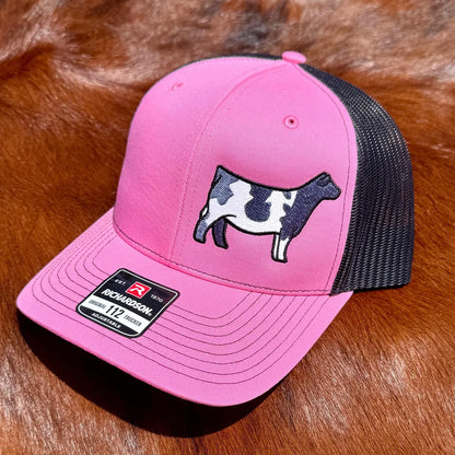 Blue Roan Shorthorn Cattle Embroidered Hat