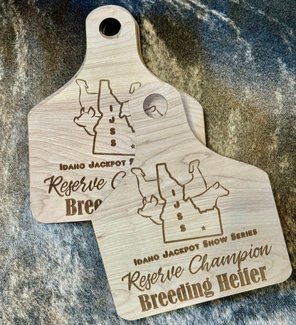 Custom Engraved Livestock Show Award Ear Tag