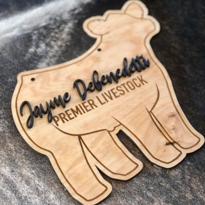 Custom Show Cattle Stall Sign