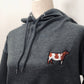 A cozy, embroidered livestock hoodie featuring a detailed design of your chosen breed—cattle, sheep, pigs, or goats. Made from soft, durable fabric, this hooded sweatshirt is perfect for chilly mornings in the barn, show day prep, or everyday wear.