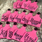 Custom laser-engraved cattle ear tag featuring durable Ritchey material with deep, long-lasting engraving. Includes Y-Tex button for secure attachment. Easy identification, weather resistance, and personalization with names, numbers, or ranch logos.