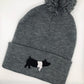 A custom embroidered beanie featuring a detailed design of a market hog. Made from high-quality materials, this hat offers warmth and comfort. It's available in various sizes, making it a perfect fit for livestock enthusiasts, especially those involved in pig shows or farming. The hat is ideal for casual wear or showcasing your love for livestock.